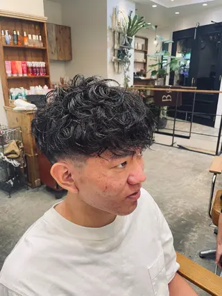 パーマ メンズ 三鷹/メンズヘア/ メンズパーマ/トナミのヘアスタイル