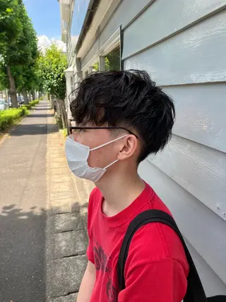 ショート パーマ メンズ fulam所属・佐藤悠生/郡山 メンズパーマ.カットのヘアスタイル