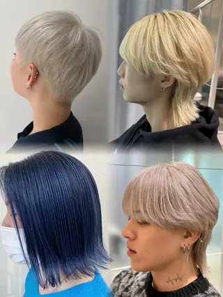 ショート カラー メンズ [渋谷美容師] 玲弥のヘアスタイル