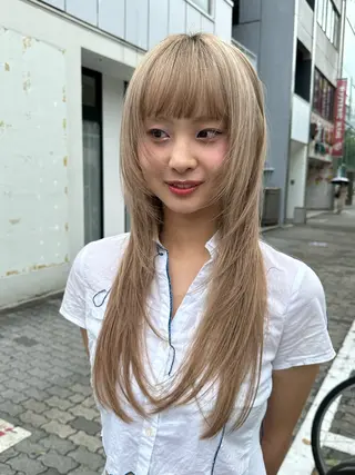 セミロング arte pelo 山本 琉風のヘアスタイル