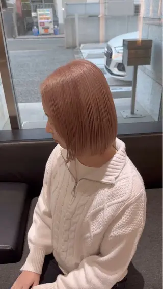 ショート カラー レイヤーカット/ ブリーチカラー/雅人のヘアスタイル