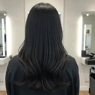 セミロング カラー パーマ メルクヘアー 中澤のヘアスタイル