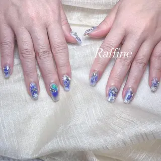 ネイル RAFFINE haru🦋🩵のネイルデザイン