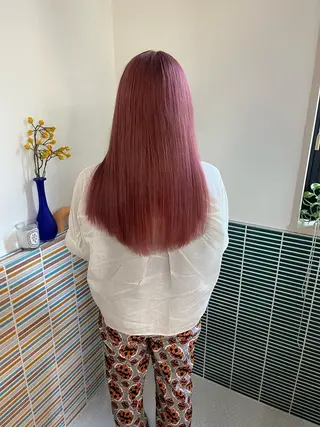 セミロング カラー 🩷ハイトーン透明感 レイヤー🩷ユリカのヘアスタイル