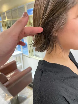 ショート カラー ボブ/パーマ 古家 佑真のヘアスタイル