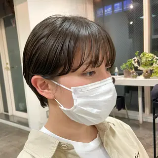 ショート カラー 【似合わせ、垢抜け ヘア】KAEDEのヘアスタイル