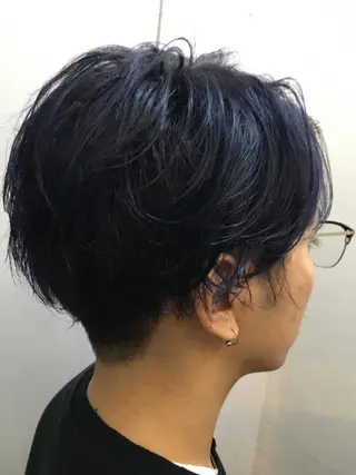 ショート カラー メンズ 代表　土屋ヒロユキ ショートカットのヘアスタイル