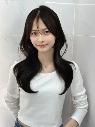 セミロング カラー kiti Sakae所属・栄美容師/kiti /ボブ/ケントのヘアスタイル