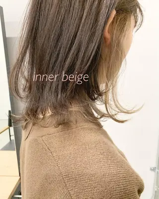 カラー 透明感/オリーブ/ グレージュ/YUKAのヘアスタイル