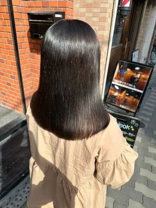 ミディアム カラー 艶髪レイヤー上田 紗也🇰🇷💗のヘアスタイル