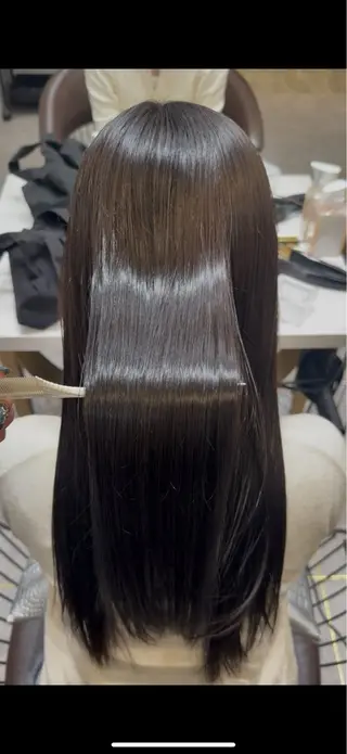 セミロング Nanami / ベージュ/グレージュのヘアスタイル