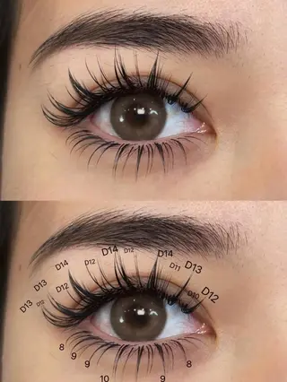 マツエク・マツパ Aranasalon 池袋店のマツエク・マツパデザイン