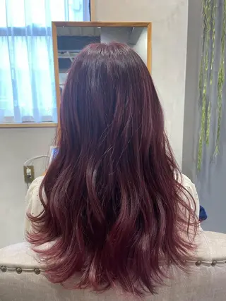 ロング カラー moanin所属・小玉 紗楓のヘアスタイル