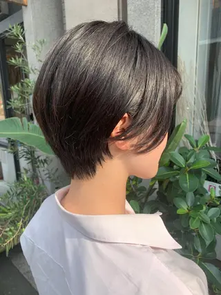 ショート 艶髪color💎髪 質改善ストレート大吉のヘアスタイル