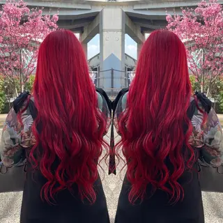 ロング カラー 👑派手髪/カット 👑ANRYのヘアスタイル