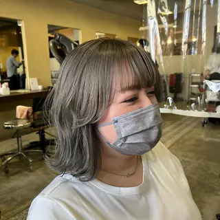ミディアム 田中 鈴乃のヘアスタイル