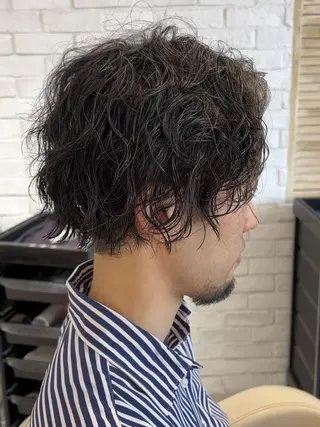パーマ メンズ ショート メンズパーマ/ メンズカット/タクヤのヘアスタイル