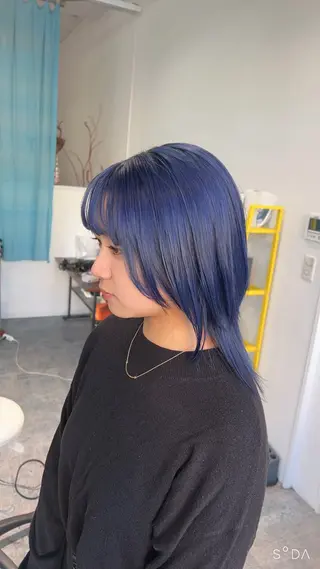 セミロング カラー 🌈re-room EIKI🇰🇷のヘアスタイル