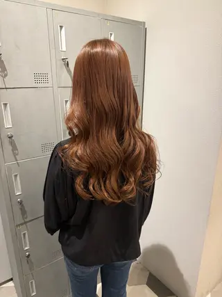 セミロング カラー ブリーチ/アレンジ 天満/chihiroのヘアスタイル