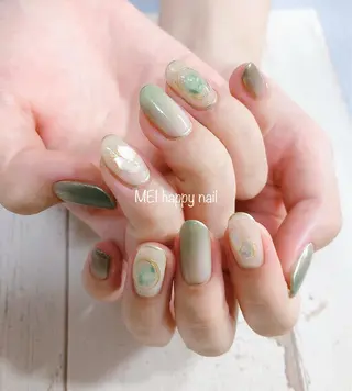 ネイル 北浦和 自爪育成ケアのネイルデザイン