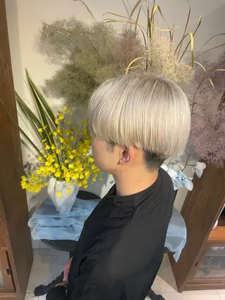 ショート カラー メンズ add by k-two所属・✨透明感カラー・ 縮毛矯正✨谷野宏太のヘアスタイル