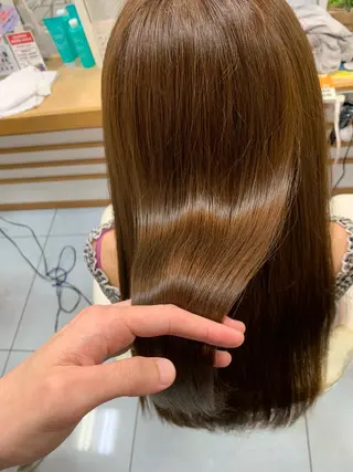 ロング 髪質改善/縮毛矯正 /ブリーチ矯正/岡部のヘアスタイル