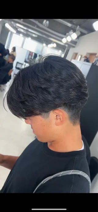 パーマ メンズ カズキ🌼曲がる縮毛 ／くせ毛パーマのヘアスタイル