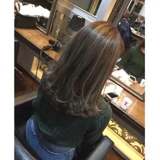 ミディアム セミロング ロング カラー 吉本 yoshimotoのヘアスタイル