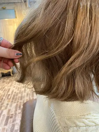 セミロング カラー パーマ ヘアアレンジ メンズ ネイル マツエク・マツパ アイブロウ 🍀デザインカラー 🍀齋藤　翔龍のヘアスタイル