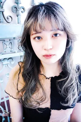 ロング カラー パーマ ヘアアレンジ メンズ 表参道Lise おおいしおりのヘアスタイル