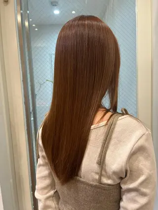セミロング 暖色カラー/似合わせ カット/名古屋/辻のヘアスタイル