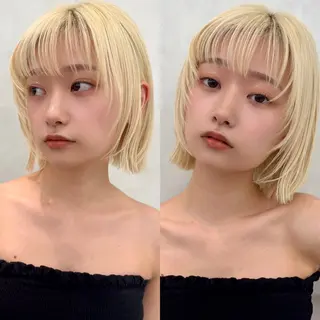 ショート カラー 韓国ヘア🇰🇷透明 感カラー/yui💞のヘアスタイル