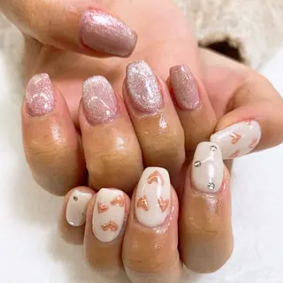 ネイル ⭐︎休業中の練習⭐︎ JNA認定講師髙橋のネイルデザイン