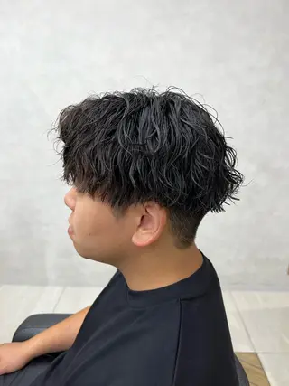 ショート パーマ メンズ 🪐メンズ特化 ヤマクラ　タイキのヘアスタイル