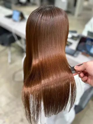 ロング 【ヤバ髪から美髪へ】 縮毛矯正特化アチワのヘアスタイル