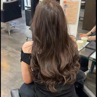 ロング カラー BIGOUDI  salon所属・ブリーチなし/ ベージュ/ayumuのヘアスタイル
