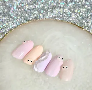 ミディアム BURGUNDY 🌹eriのネイルデザイン