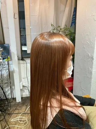 ロング 髪質改善/縮毛矯正/ 超高濃度水素ケアのヘアスタイル