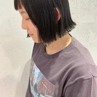 ショート カラー ヘアアレンジ 🫧透明感カラー/ ボブ/小笠原汐海🪽のヘアスタイル