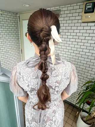 ヘアアレンジ 大人可愛いヘアメイク 💋🧚‍♀️しずかのヘアスタイル