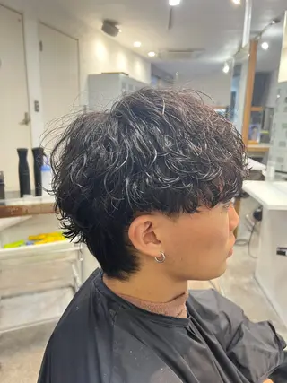 パーマ メンズ 原宿 フェザーパーマ fifth イノウエのヘアスタイル