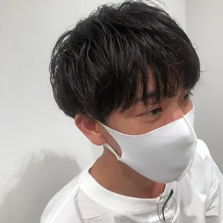 ショート カラー パーマ ヘアアレンジ メンズ パーソナルカラー合わ せたカラー🤍なつみのヘアスタイル