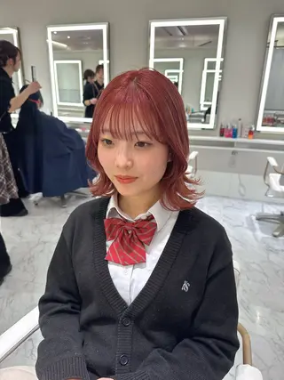 ミディアム カラー ParveMix🍀 藤原愛未のヘアスタイル