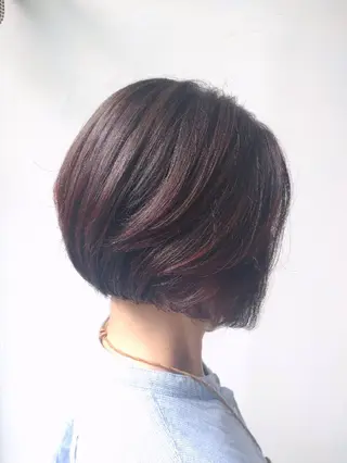 ショート カラー SAKUMA お手入れ簡単ヘアのヘアスタイル