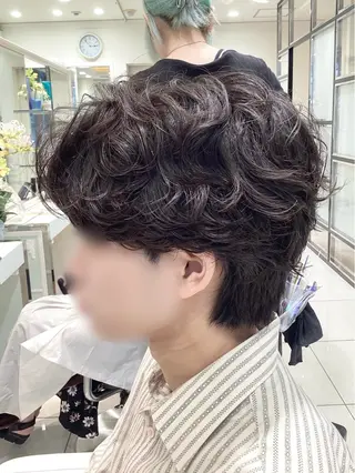 パーマ メンズ 【𝐀𝐬𝐡-池袋 】ひな 🎀💭のヘアスタイル