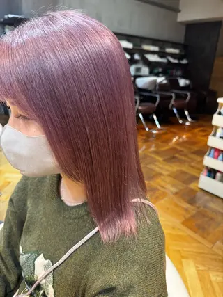 セミロング カラー 鈴木 りんのヘアスタイル