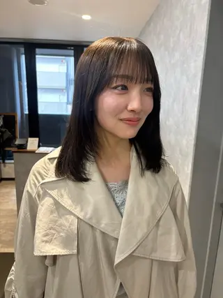 ミディアム 🌐NATSUMI 🌐【寒色カラー】のヘアスタイル
