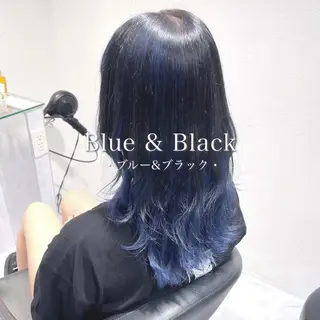 セミロング カラー ヘアアレンジ メンズ 🦋重くない暗髪🦋 Hana🦋のヘアスタイル