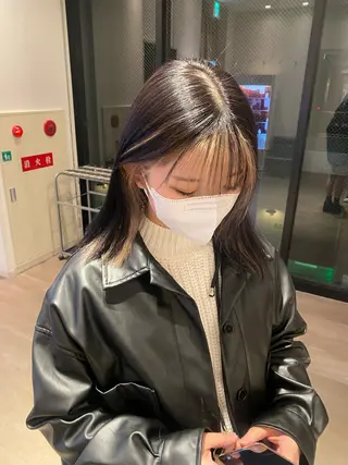 ミディアム 🕯透明感カラー ／ヒラリ🎀のヘアスタイル