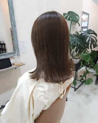 セミロング カラー nico ニコのヘアスタイル